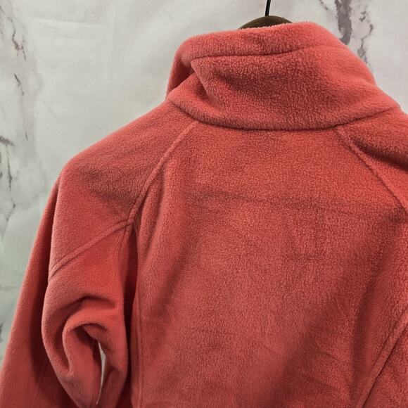 Columbia Jacket Womens Medium Coral Fleece Full Zip Mock Neck Benton Springs - Picture 6 of 12